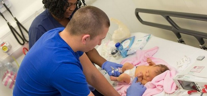 parents with baby