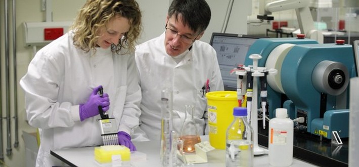 staff in laboratory