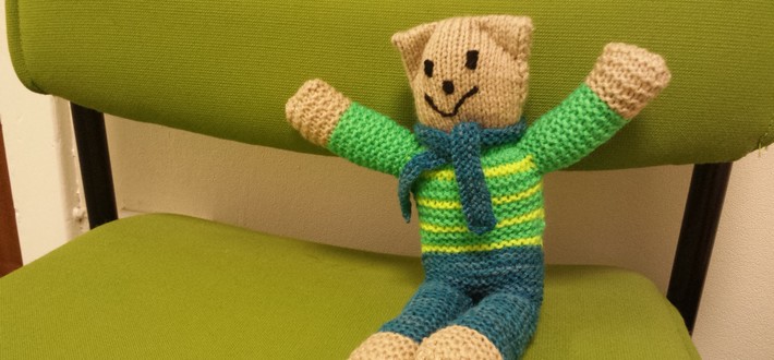 knitted teddy