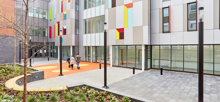 hospital courtyard