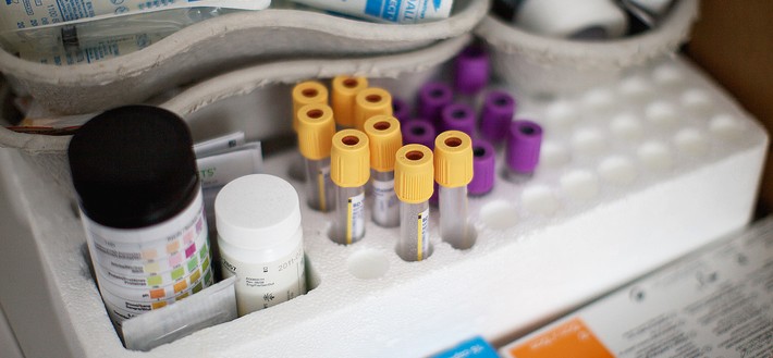 blood test tubes