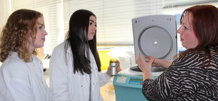 Youth Forum members find out about research at the Trust
