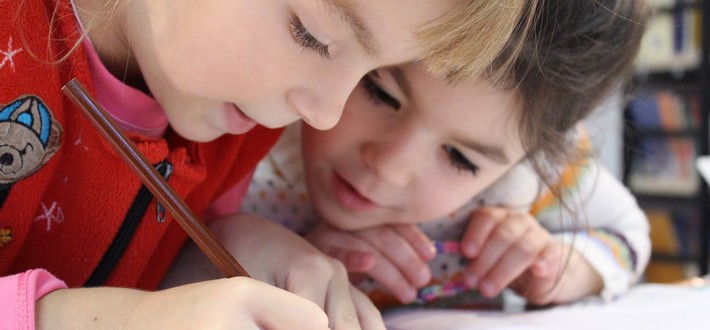 children talking