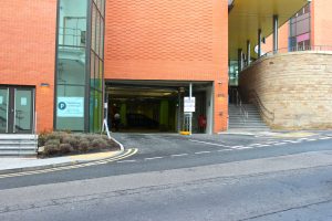 Entrance to underground car park