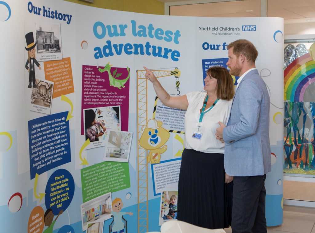 Matron Susan Ievers talks HRH Prince Harry through the journey to building our new wing