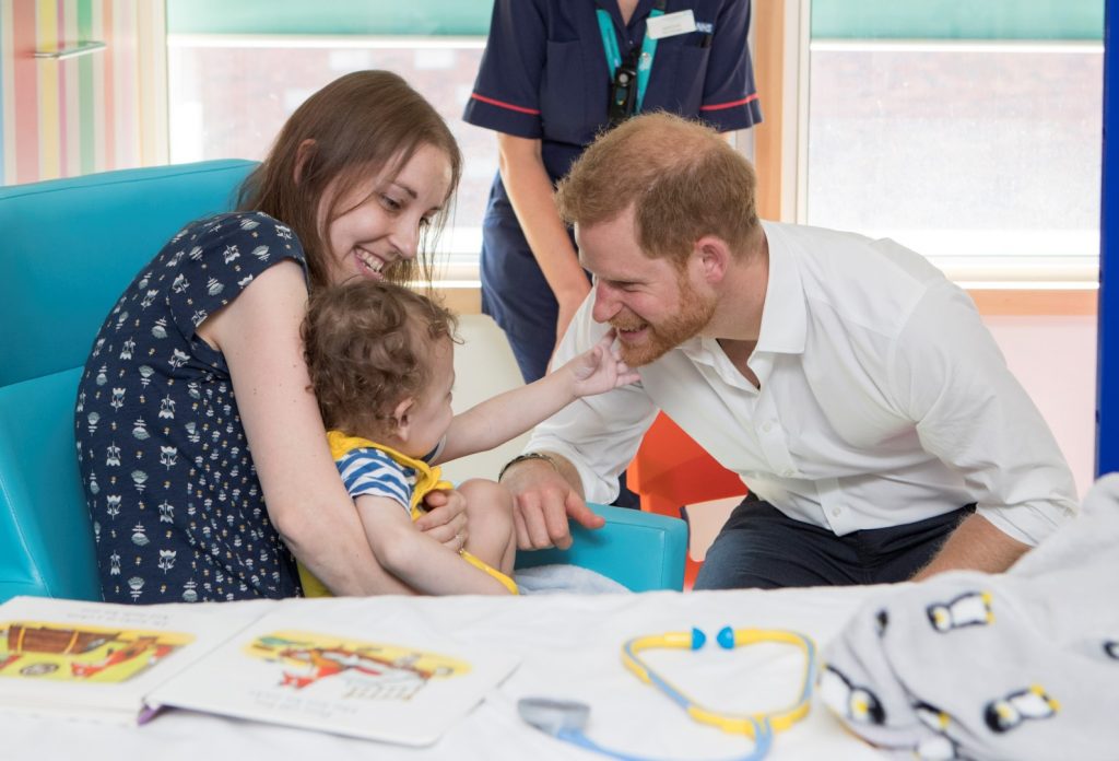 Prince Harry meets Noah, who is curious about his beard