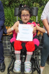 Patient - Aaditi - with the SCH award