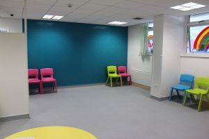 colourful waiting room