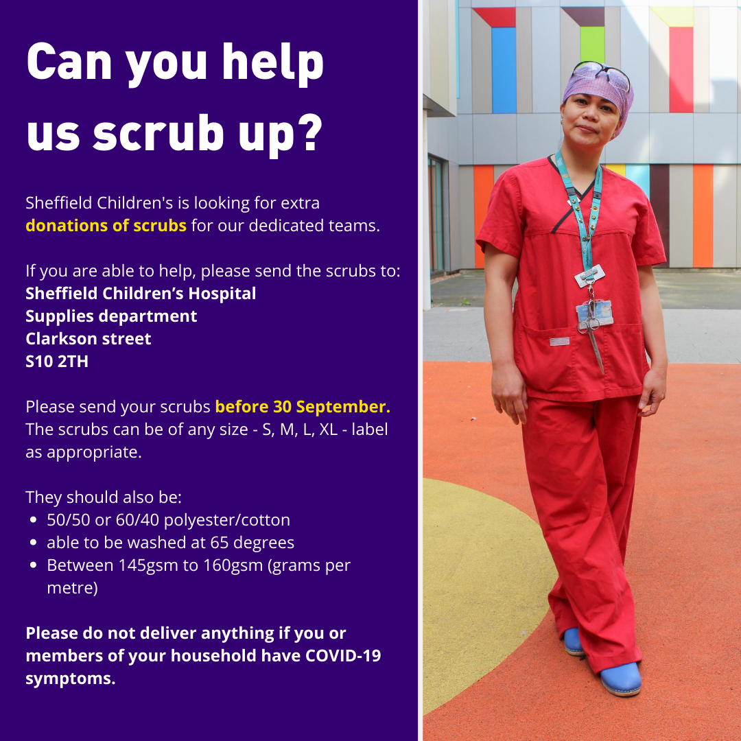 can you help donate scrubs