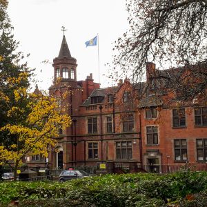autumnal view of sheffield children's today