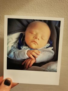 baby amos asleep