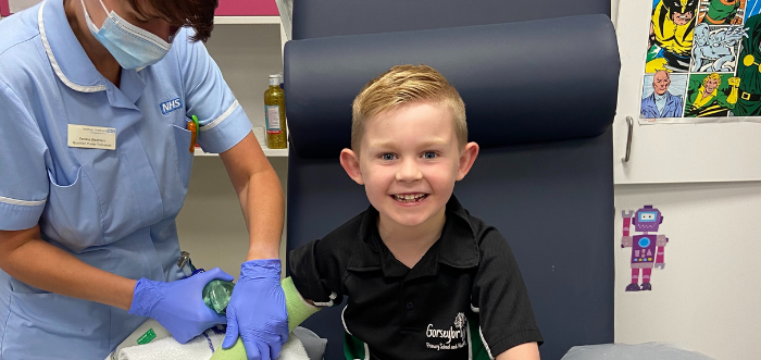 Freddie’s story: On the mend after a broken arm