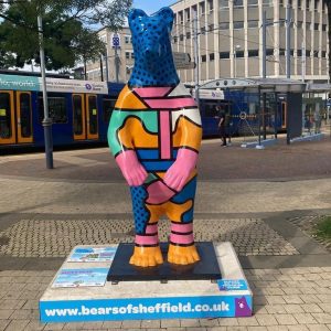 Bears of Sheffield at tram stop