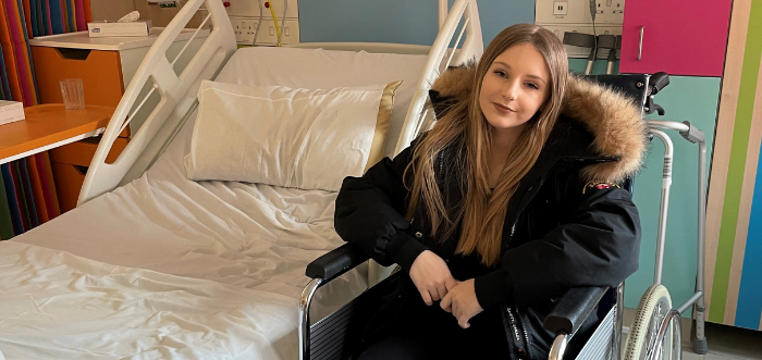Sophie in hospital